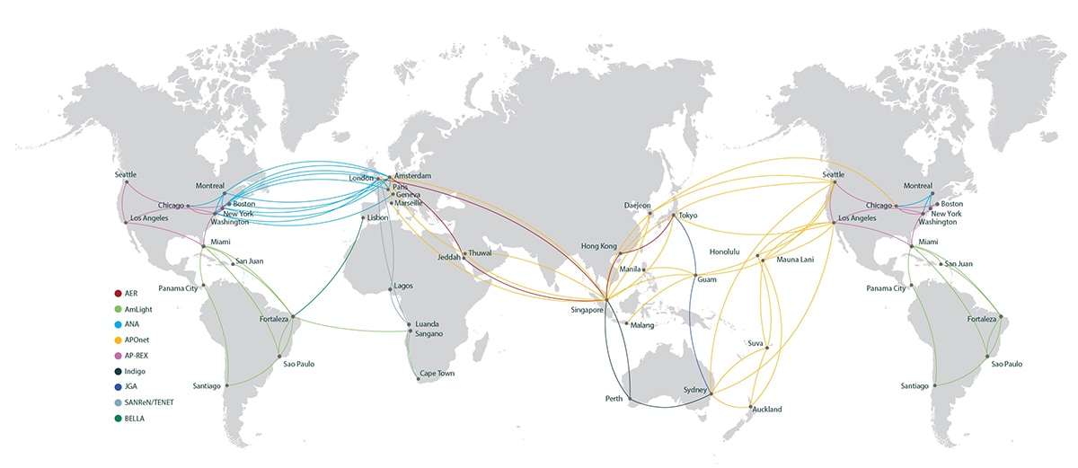 Global Network Advancement Group (GNA-G) Projects Global Map